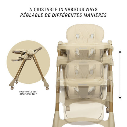 Cadeira da papa para bebés Roma Beige Baninni