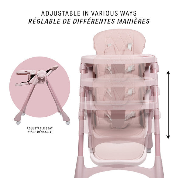 Cadeira da papa para bebés Roma Pink Baninni