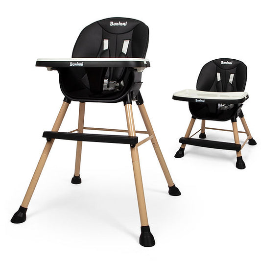 Cadeira da papa para bebés Inigo Black Baninni
