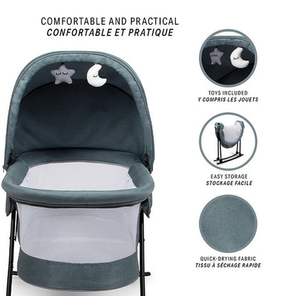 Berço de baloiço 3em1 Adora Green Baninni