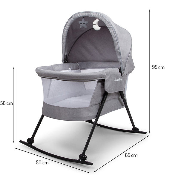 Berço de baloiço 3em1 Adora Green Baninni