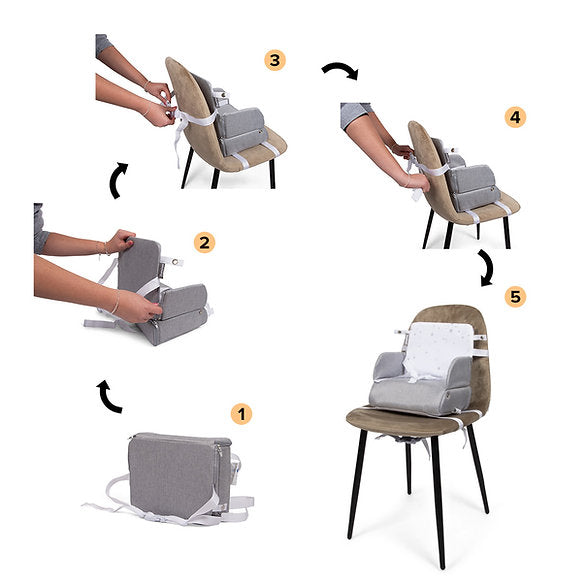 Assento elevatório Elvira Gray Baninni