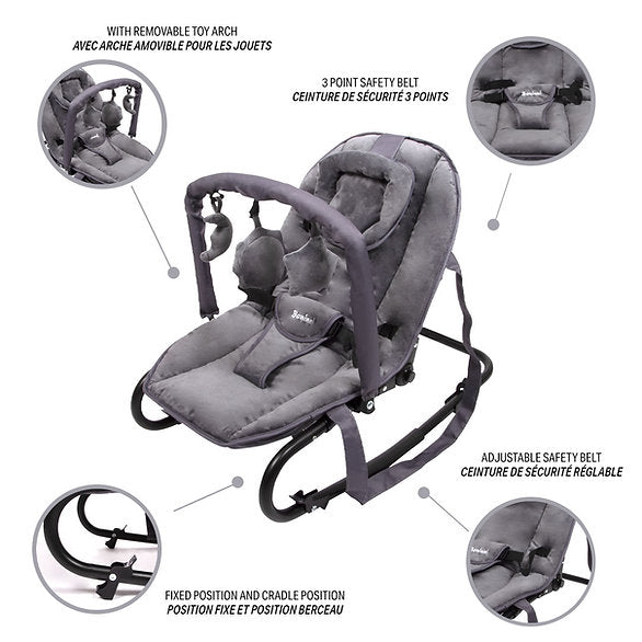 Espreguiçadeira Malena Gray Baninni