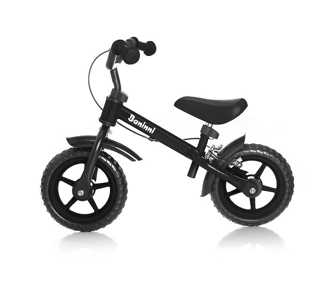 Bicicleta de equilíbrio Wheely Black Baninni
