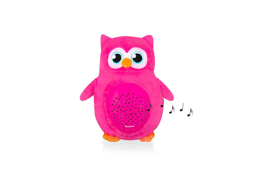 Projetor Lâmpada Coruja Pink Baninni