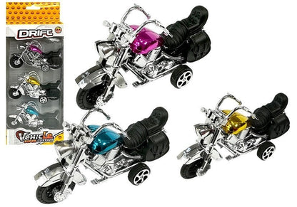 Conjunto motos com movimento 3 peças