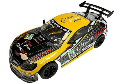 Carro telecomandado desportivo 2.4GHz amarelo