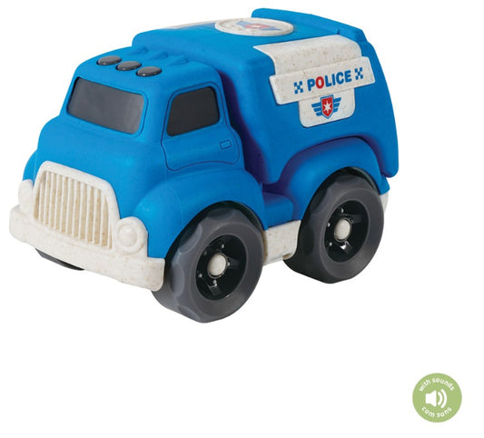 Eco Carro Bio Plástico com Sons 18 cm Polícia