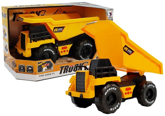Camião dumper fricção com som e luz