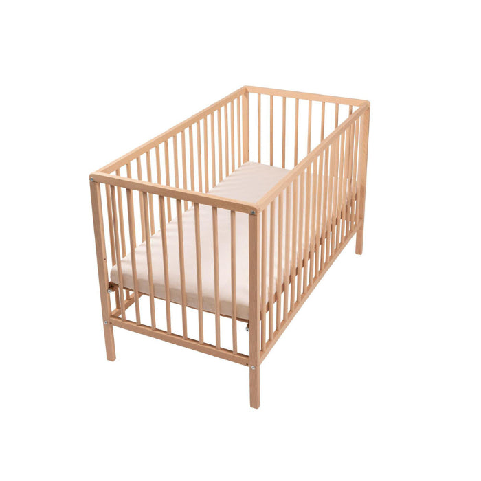 Cama de grades BabyTrold Raw beechen