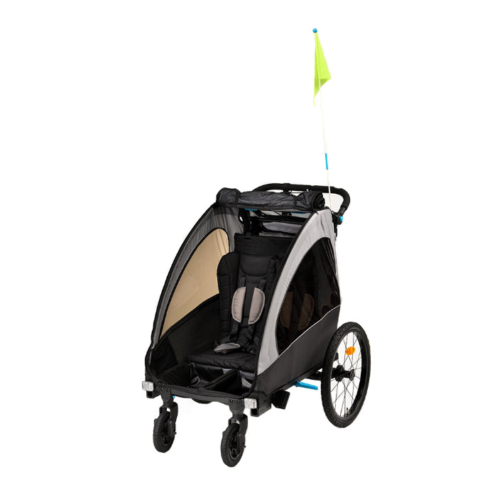 Atrelado Multifunções BabyTrold Roadrunner Black/Grey