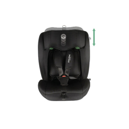Cadeira Auto I-SIZE 76-150cm Engledak Nuka Black Grey