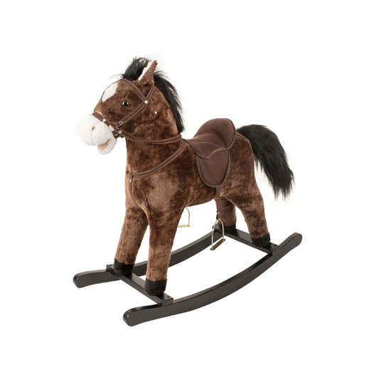 Cavalo de Baloiço BabyTrold Balder dark brown
