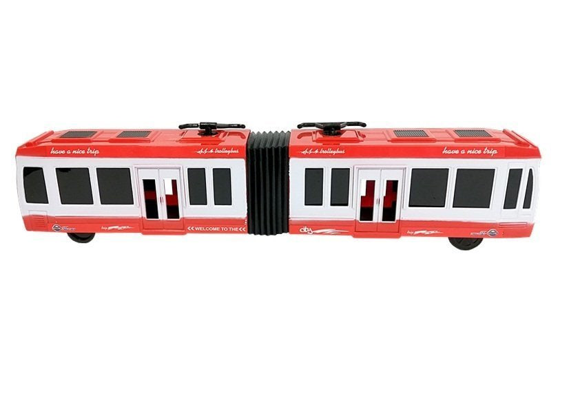 Autocarro articulado fricção vermelho