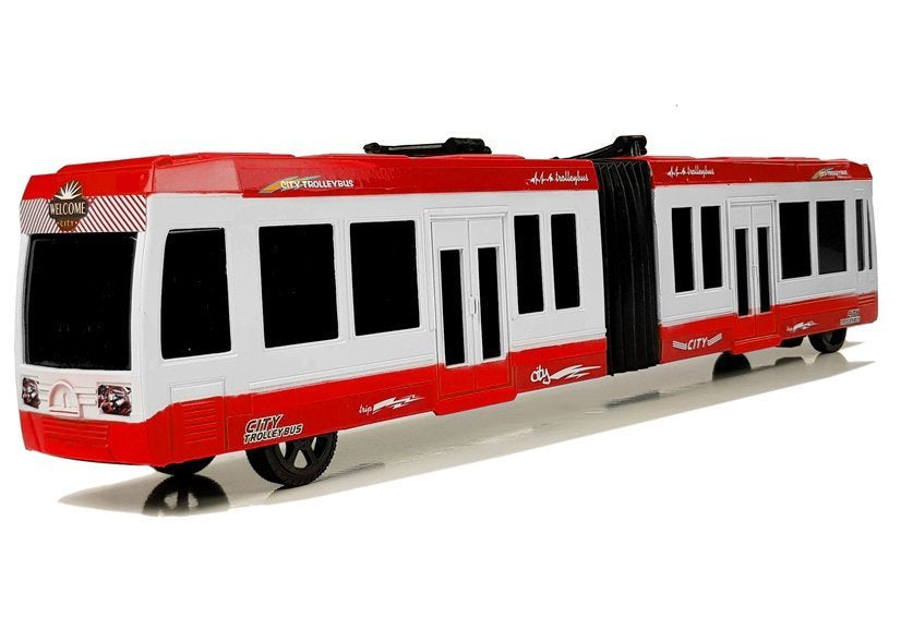 Autocarro articulado fricção vermelho