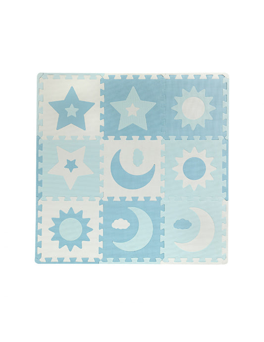 Tapete Puzzle Sensorial 3D Momi Nebe Blue