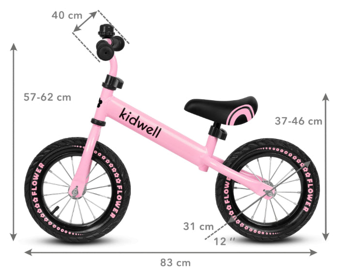 Bicicleta de Equilíbrio Kidwell Cruzer Flower