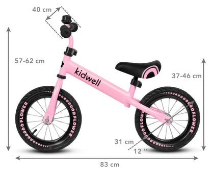 Bicicleta de Equilíbrio Kidwell Cruzer Flower