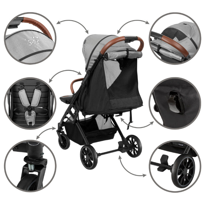 Carrinho de bebé Kidwell Colmer Cool Grey