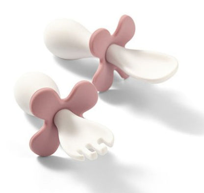 Conjunto de talheres ergonómicos Baby Ono Rosa