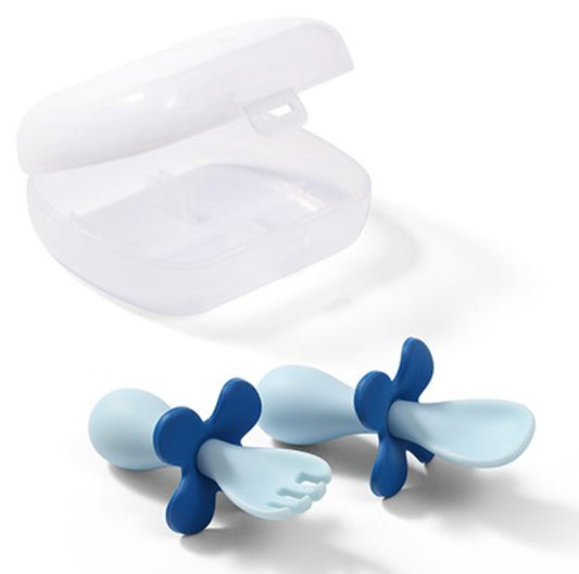 Conjunto de talheres ergonómicos Baby Ono Azul