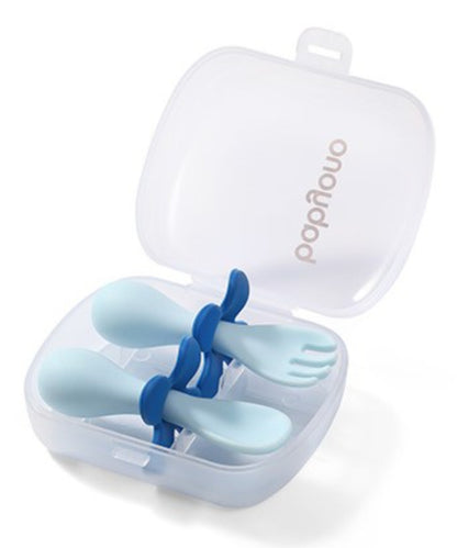 Conjunto de talheres ergonómicos Baby Ono Azul