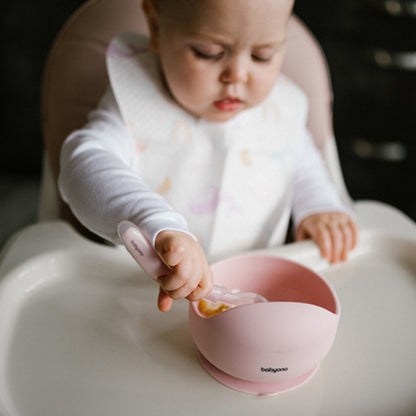 Colher flexível de silicone Baby Ono Rosa