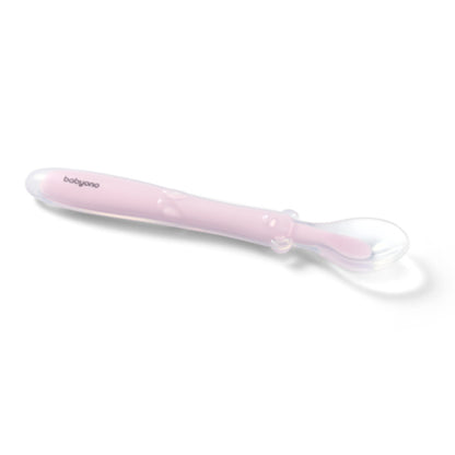 Colher flexível de silicone Baby Ono Rosa