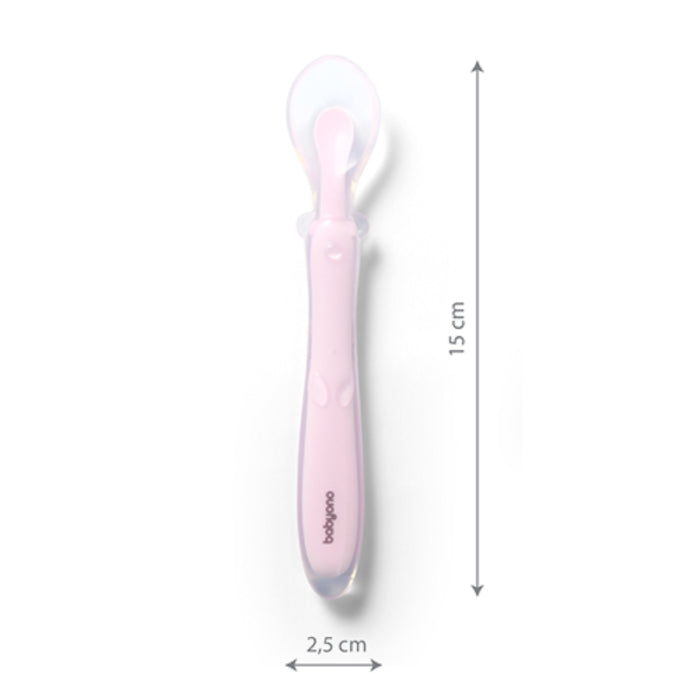 Colher flexível de silicone Baby Ono Rosa