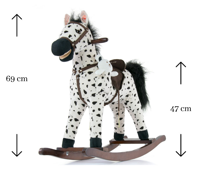 Cavalo de Baloiço Milly Mally Mustang Black Dot