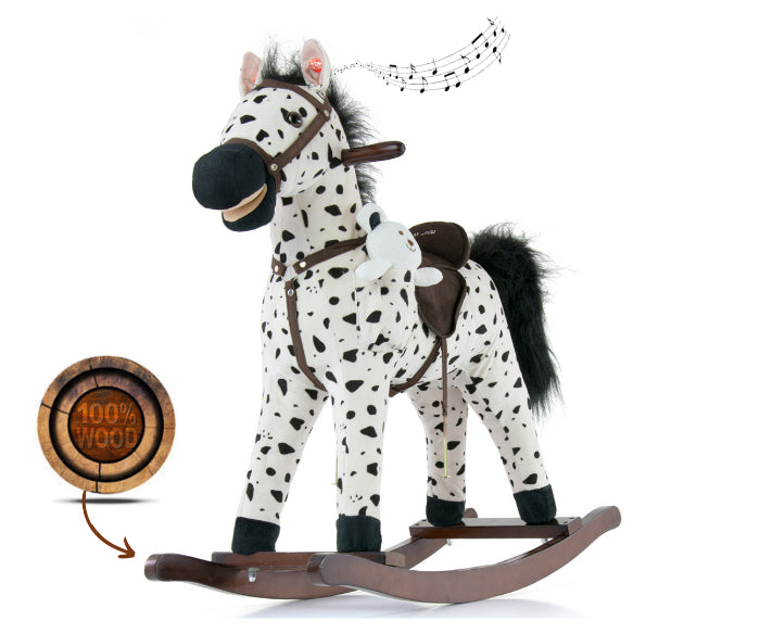 Cavalo de Baloiço Milly Mally Mustang Black Dot