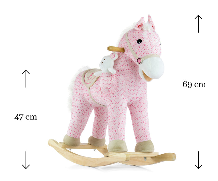 Cavalo de Baloiço Milly Mally Pony Pink