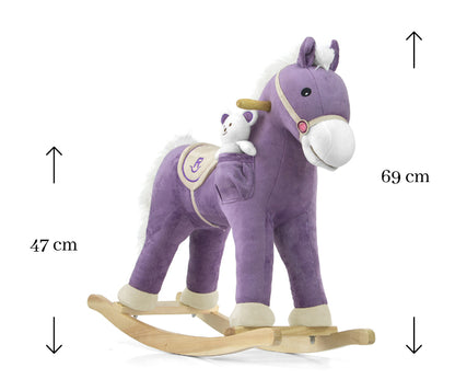 Cavalo de Baloiço Milly Mally Pony Purple