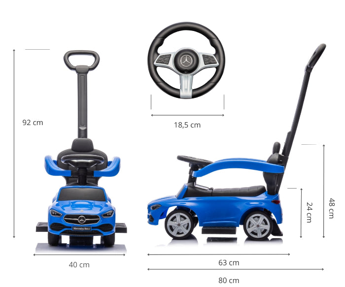 Ride on Milly Mally Mercedes C-Class Blue
