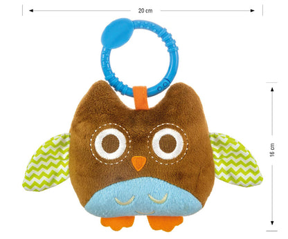Peluche para pendurar Milly Mally Coruja feliz Brown
