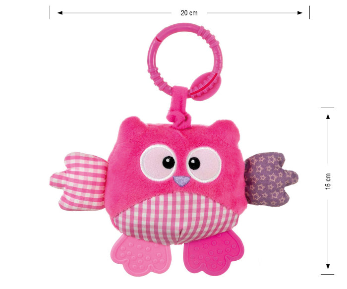 Peluche para pendurar Milly Mally Coruja fofa Pink