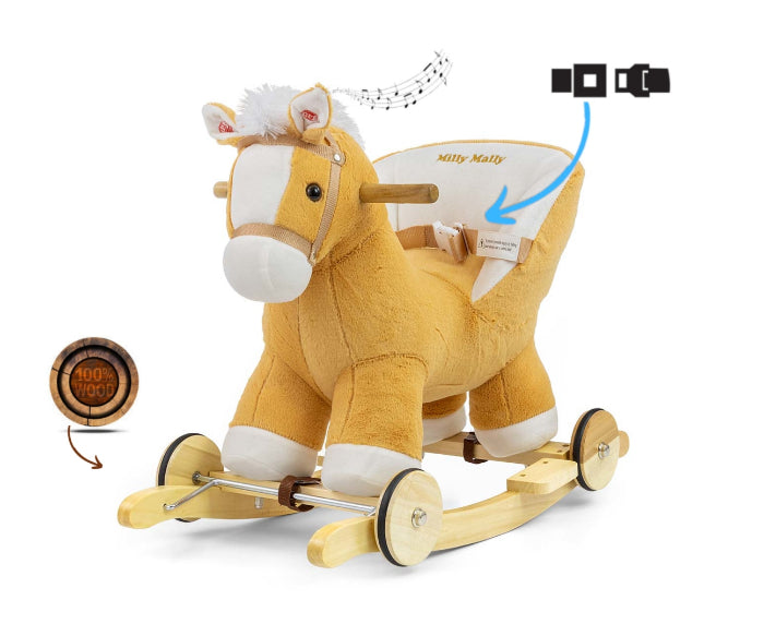 Cavalo de Baloiço Milly Mally Polly Light Brown