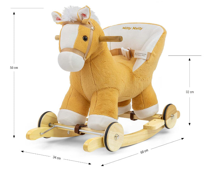 Cavalo de Baloiço Milly Mally Polly Light Brown