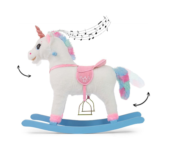 Cavalo de Baloiço Milly Mally Łatek Unicorn