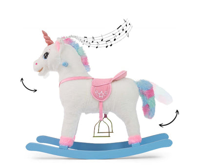 Cavalo de Baloiço Milly Mally Łatek Unicorn