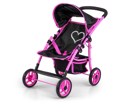 Carrinho de Bonecas Milly Mally Natalie Prestige Black