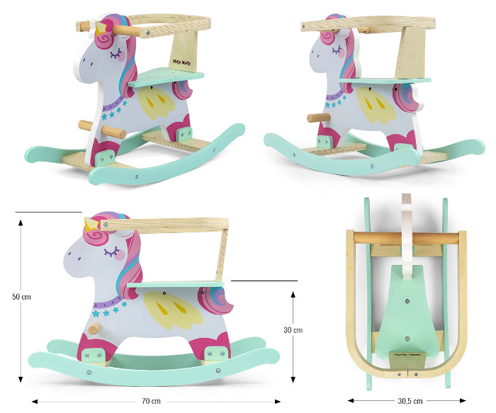 Cavalo de Baloiço Milly Mally Lucky 12 Unicorn