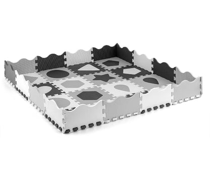 Tapete de espuma Milly Mally Jolly 4x4 Shapes Grey