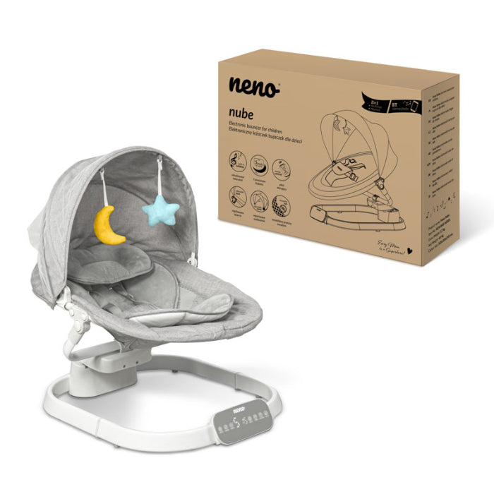 Cadeira de baloiço eletrónica para bebés NENO Nube