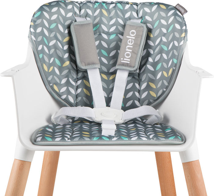 Lionelo - Cadeira da papa 2 in 1 Koen Grey/Yellow