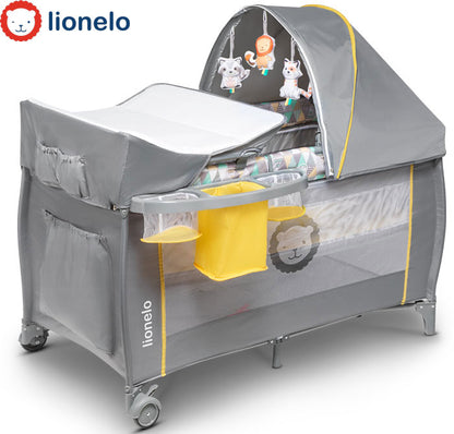 Lionelo - Cama de viagem Sven Plus Yellow Scandi