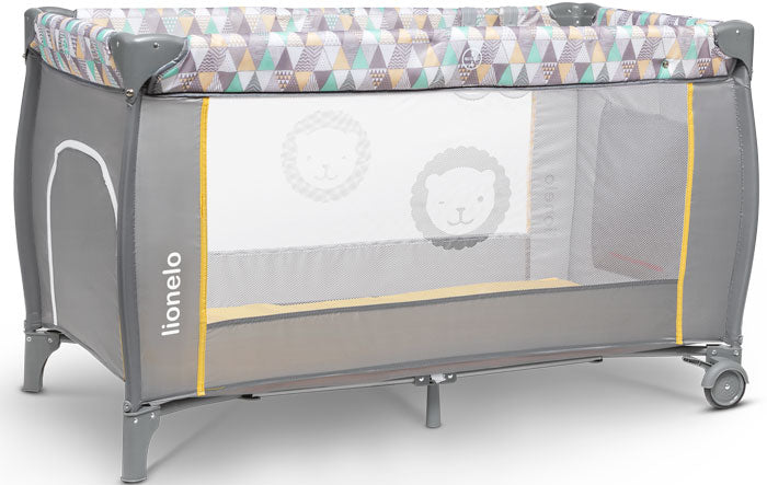 Lionelo - Cama de viagem Sven Plus Yellow Scandi