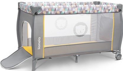 Lionelo - Cama de viagem Sven Plus Yellow Scandi