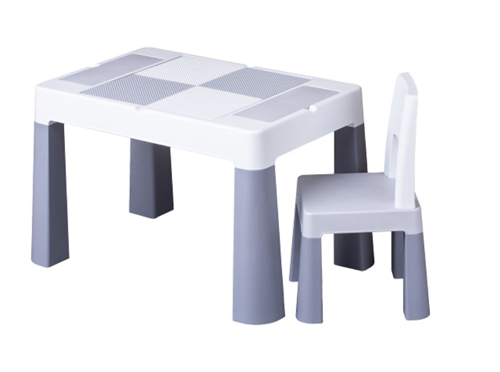 Conjunto Mesa e cadeira B.Active Multifun Eco Gray