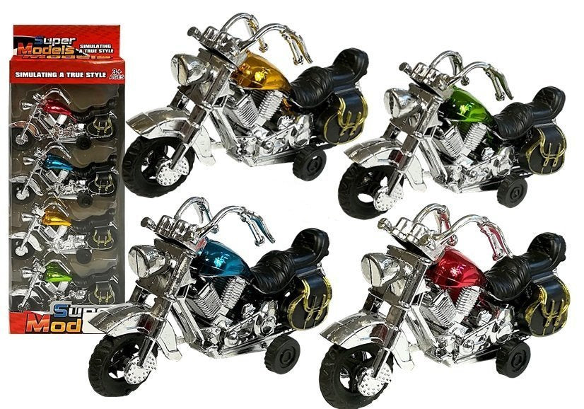 Conjunto motos em movimento 4 peças